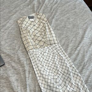 Sportmax Elegant Checkered Dress